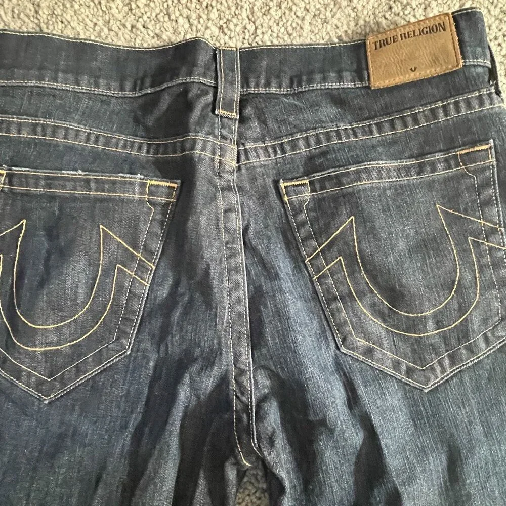 True Religion Ricky Relaxed Straight Relax Droit Jeans Men's Sz. 34- Made in USA